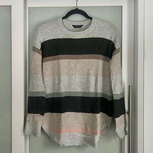 Denver Hayes Women's Soft Cozy Crewneck Stripe Pullover Sweater